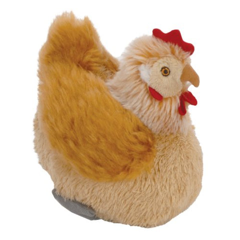 GoDog Rooster Ball with Chew Guard