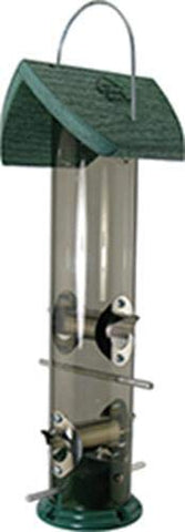 Audubon Going Green clear Mixed Seed Tube Feeder 6”D X 6”D X 18”H