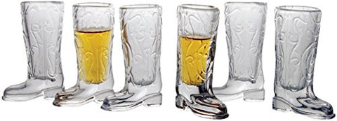 Kick Back Shot Glasses, Set of 6