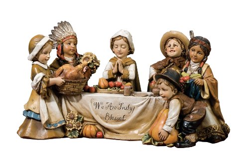 10.5" KID PILGRIM SCENE FIG TABLE TOP