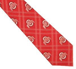 Ohio State Buckeyes Tie Woven Poly 2