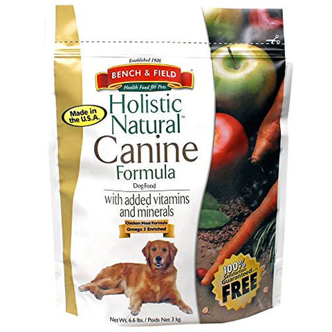 Bench & Field Dry Dog Food Holistic Natural 6.6 LB
