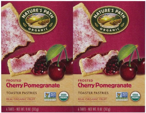 Toaster Pastries Cherry Pomegran, Frosted At least 95% Organic, 11 oz