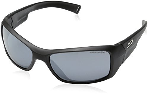 Julbo Junior Rookie Sunglasses, Spectron 3+ Red Flash-Smoke Tint Lens, Matte Black Frame, 8-12 Years