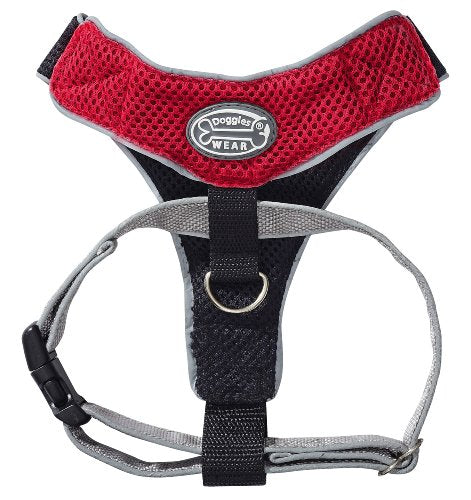 Red/Black V Mesh Harness - Small