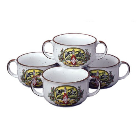 Set of (4) Two-handle Gumbo Bowl