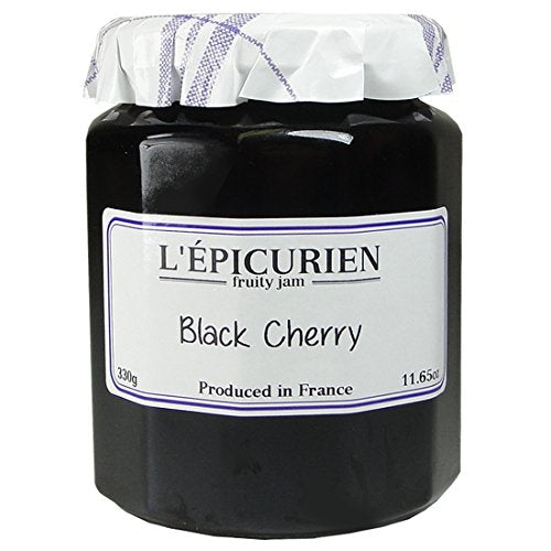 L'Epicurien Black Cherry Jam, 11.7 oz