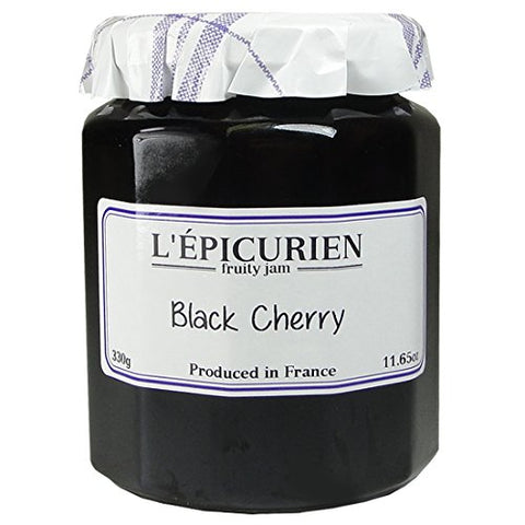 L'Epicurien Black Cherry Jam, 11.7 oz