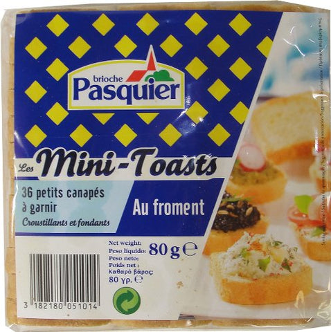 Brioche Pasquier French Mini Toast (36 pieces per package), 2.8 oz