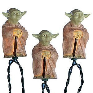 10/L STAR WARS™ YODA LIGHT SET WITH INJECTION MOLDING, 30" LEAD WIRE AND 12" SPACING