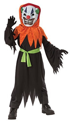Crazy Clown Light Up Mask w/ Robe - Medium