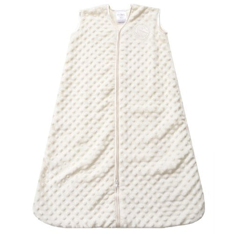 SleepSack Wearable Blanket, Plushy Dot Velboa (Cream, Medium)