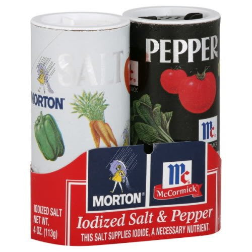 Salt & Pepper Shakers 2 pack 5.25 OZ