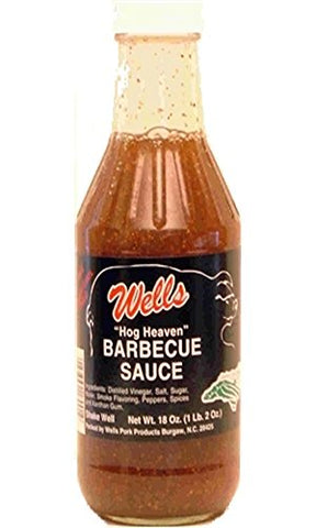 Wells Pork Hog Heaven BBQ Sauce 18 oz (not in pricelist)