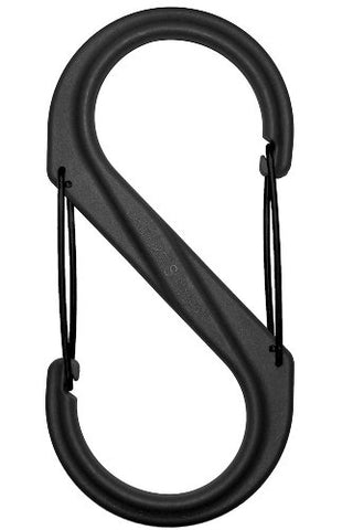 Nite Ize S-Biner Plastic Size #4 Black, Black Gates