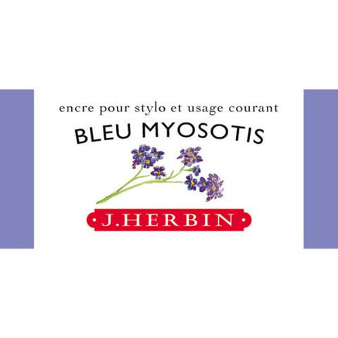 J Herbin La Perle des Encres Fountain Pen Ink Bottled 30 ml Bleu Myosotis
