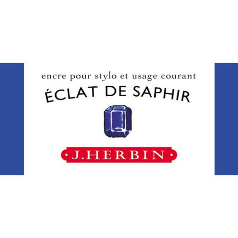 J Herbin La Perle des Encres Fountain Pen Ink Bottled 30 ml Eclat De Saphir