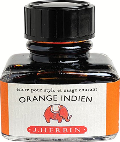 J. Herbin La Perle des Encres Fountain Pen Ink Bottled 30 ml Orange Indien