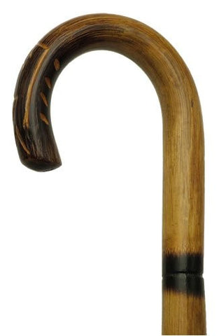 Rattan Crook/Hand Carved