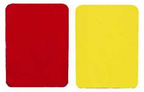 Champion Sports Referee Cards (Includes 1 red and 1 yellow referee card)