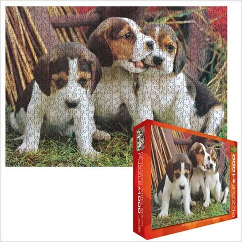 Puppies 1000 pc 10x14 inches Box, Puzzle