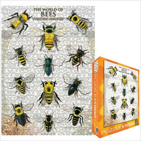The World of Bees 1000 pc 10x14 inches Box, Puzzle
