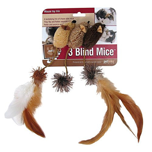 Petlinks 3 Blind Mice Cat Toy 3 Pack