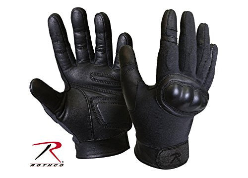 Rothco Black Cut/Heat Resistant Hard Knuckle Tactical Glove - Large