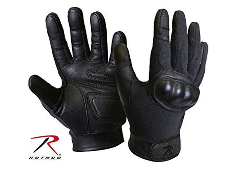 Rothco Black Cut/Heat Resistant Hard Knuckle Tactical Glove - Large