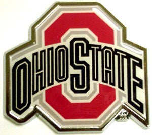 Ohio State University Chrome Auto Emblem (w/color)