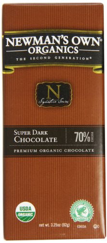 Newman's Own Organics Organic Chocolate Bars Espresso Dark At least 95% Organic 3.25 oz