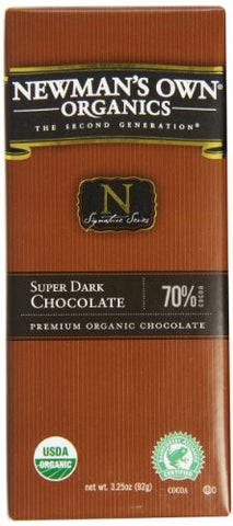 Newman's Own Organics Organic Chocolate Bars Espresso Dark At least 95% Organic 3.25 oz