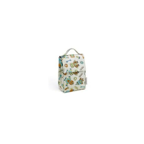 Sugarbooger Laminated Lunch Sack (Color: Retro Robot)