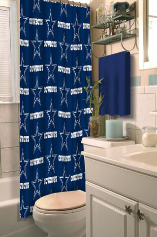 Dallas Cowboys NFL Shower Curtain 72”x 72”
