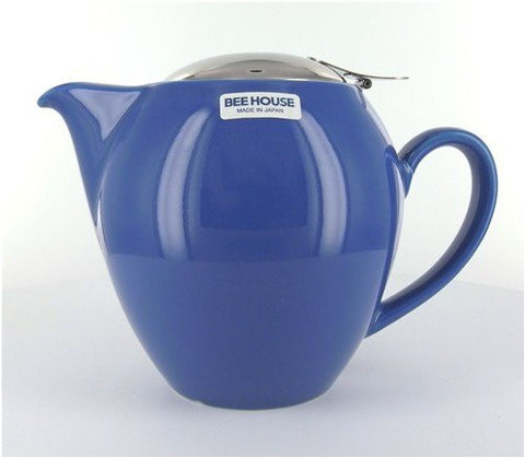 Round Royal Blue Teapot 22 Ounces