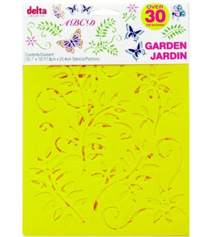 Stencil Sheets - Garden Designs - 7 x 10 inches