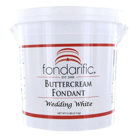 Wedding White Fondarific Rolled Fondant, 5 lb. tub