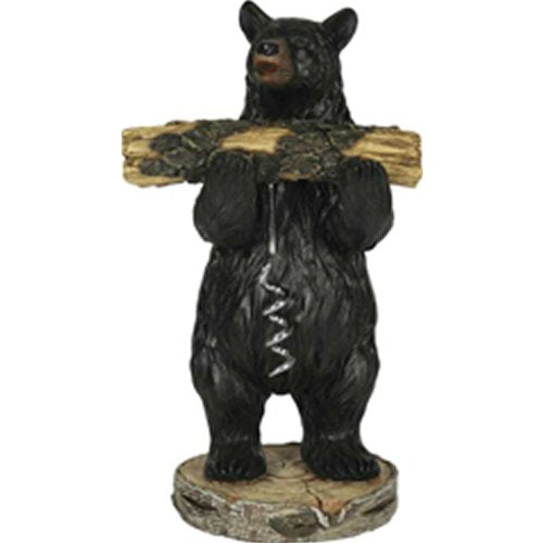 Bear Holding A Cork Screw Set, 7.5"