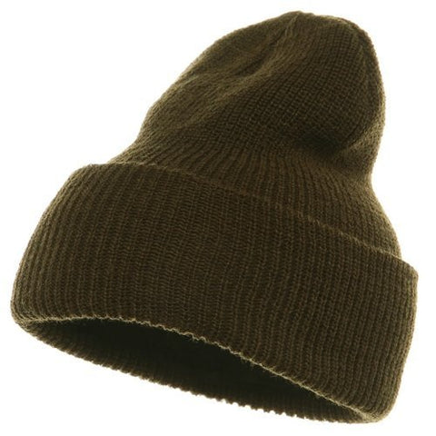 Artex, Military Wool Cuff Beanie - Olive (fitting child to adult)