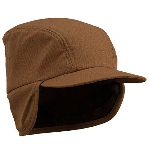 Duck Work Caps - Cotton, Brown, Large