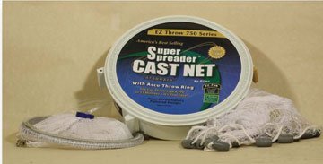 EZ 750 Cast Net - 3/8"by 5ft, Clear Mono
