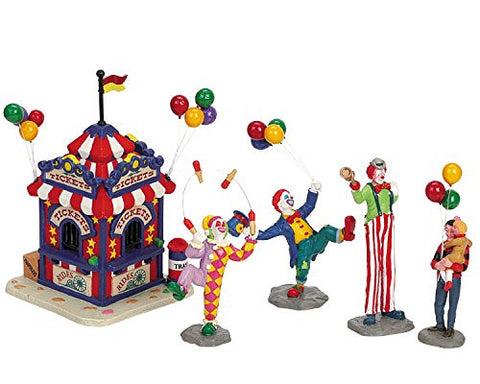 Carnival Ticket Booth With Figurines set of 5