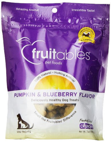 FRUITABLES Dog Treats Pumpkin & Blueberry Mix 8/7 OZ