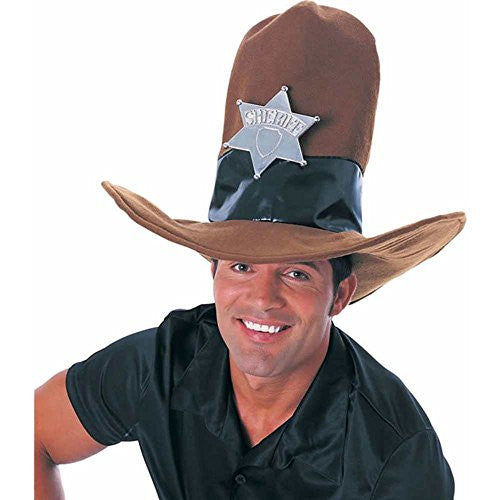 Brown Oversized Cowboy Hat