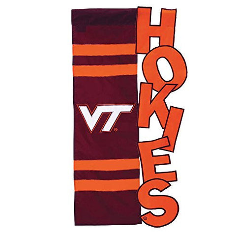 Virginia Tech University Garden Sized Applique Flag