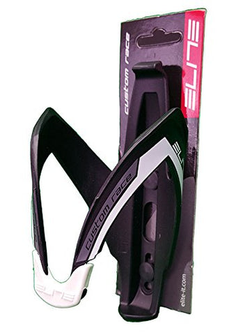 Elite Custom Race Black Mat , White Graphic  Fiberglass Cage (not in pricelist)