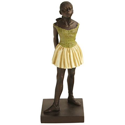 Little Dancer by Degas Statue, Bronze with Multicolor Detail, 12 Inches Tall