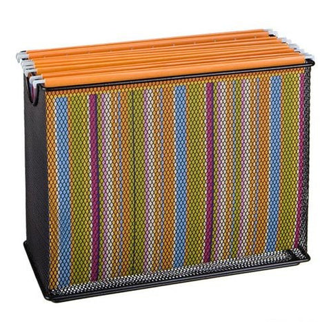 Design Ideas Mesh Tabletop File, Black