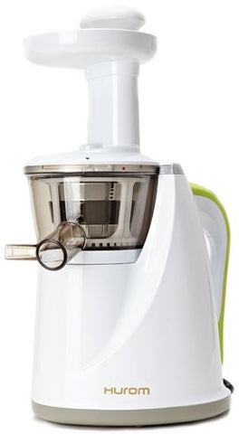 Hurom Slow Juicer Model HU-100W New White with Cookbook