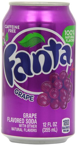 Fanta Grape Soda Can 12 Oz